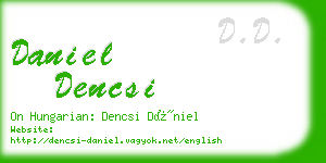 daniel dencsi business card